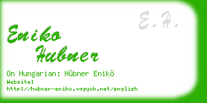 eniko hubner business card