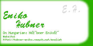 eniko hubner business card